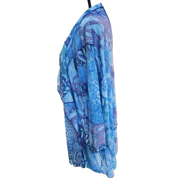 CREATION Burn Out Kimono-Style Cardigan Plus Size 3X - Picture 6 of 8